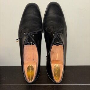 Vintage Bally | Men's Size 10 | Black Leather Continental Hover | Switzerland
